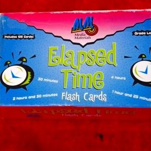 Media Materials Elapsed time flash cards (105 cards)
